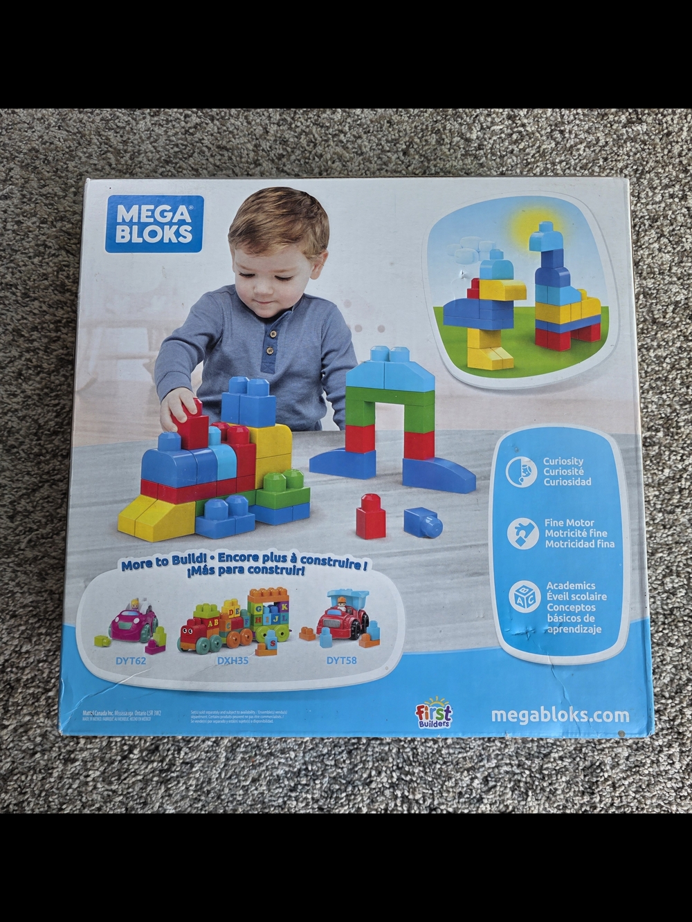 First Builders Colorful Train Building Set Mega Bloks New In Box - Picture 2 of 2